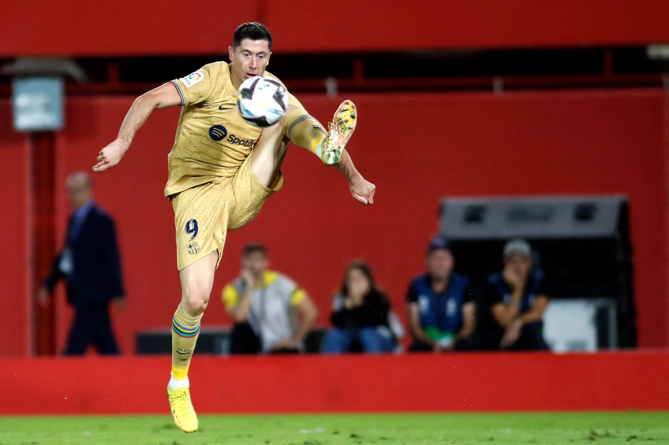 Robert Lewandowski w meczu RCD Mallorca - FC Barcelona