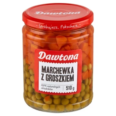 Dawtona Marchewka z groszkiem 510 g - 0