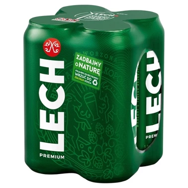 Lech Premium Piwo jasne 4 x 500 ml - 2