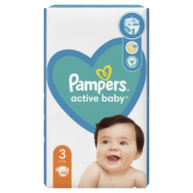 Pampers Active Baby 3, 66 Pieluszek,6kg-10kg - 3