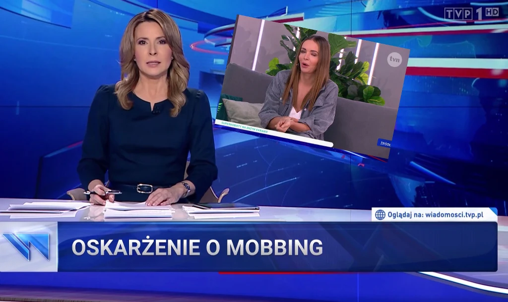 "Wiadomości" TVP podjęły temat mobbingu w TVN i afery z Wendzikowską