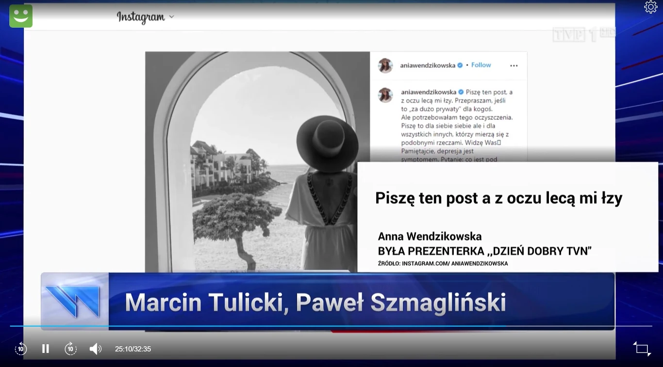 Afera z Wendzikowską temat w "Wiadomościach" Afera z Wendzikowską temat w "Wiadomościach"