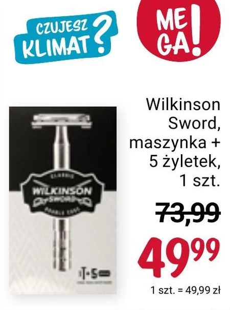 Wilkinson Sword Classic Premium Maszynka do golenia z wymiennymi ostrzami dla mężczyzn + 5 żyletek