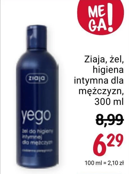 Ziaja Yego Żel do higieny intymnej dla mężczyzn 300 ml
