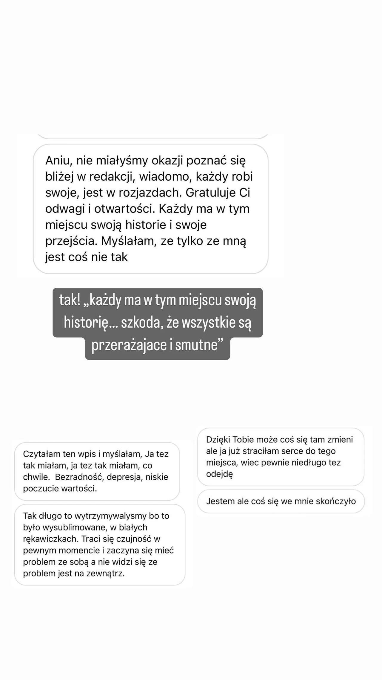 Anna Wendzikowska publikuje na Instagramie wiadomości od pracowników TVN Anna Wendzikowska publikuje na Instagramie wiadomości od pracowników TVN