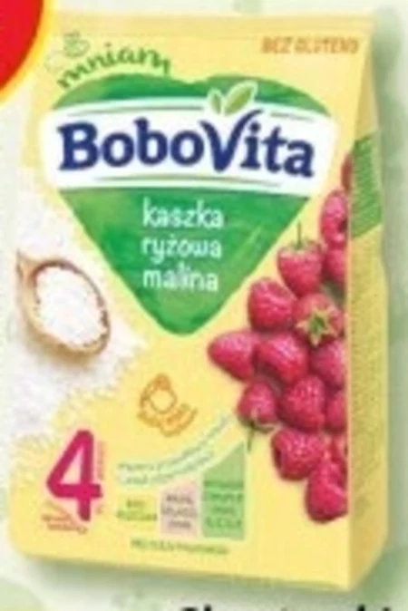BoboVita Kaszka mleczno-ryżowa malina po 6 miesiącu 230 g