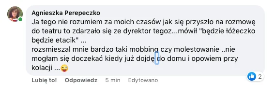Wpis Agnieszki Perepeczko