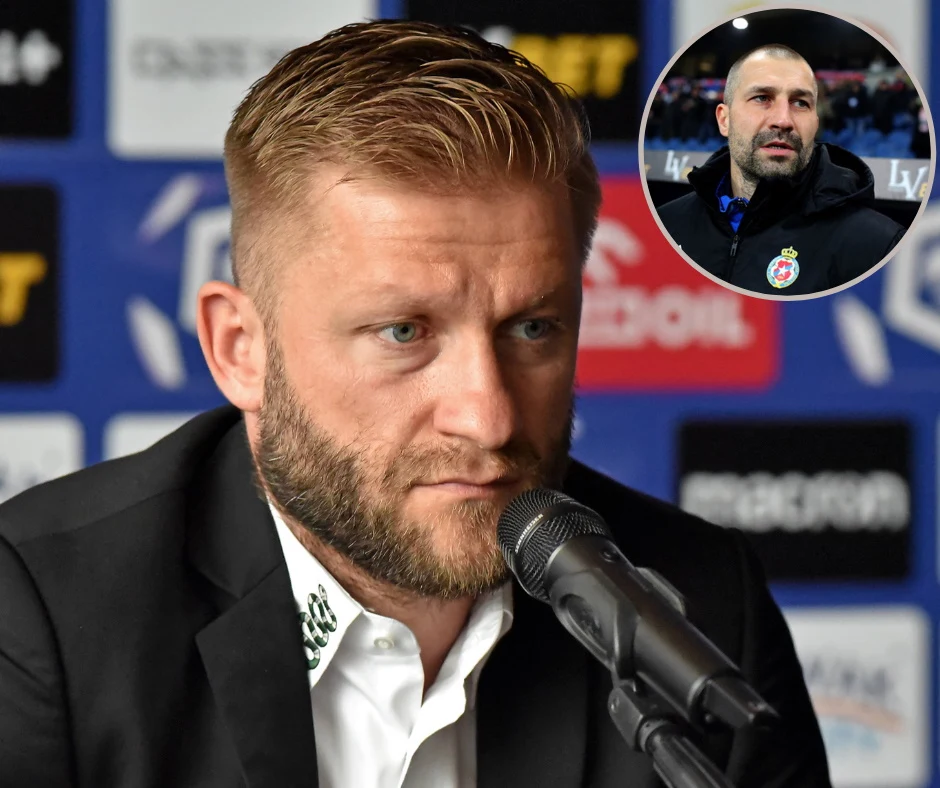 Pożegnani Jerzego Brzęczka było wielkim przeżyciem dla Kuby Błaszczykowskiego. Właściciel Wisły Kraków postawił teraz na swego przyjaciela z boiska Radosława Sobolewskiego (z prawej)