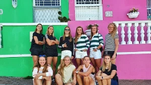 Polskie rugbistki zostały zaproszone na prestiżowy turniej do RPA - Anna Klichowska stoi pierwsza z prawej, Natalia Pamięta stoi trzecia z prawej / fot, facebook Narodowa reprezentacja w rugby kobiet