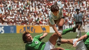 Mundial 1986: finał Argentyna - RFN (Niemcy) 3-2, Diego Maradona nad Lotharem Matthausem