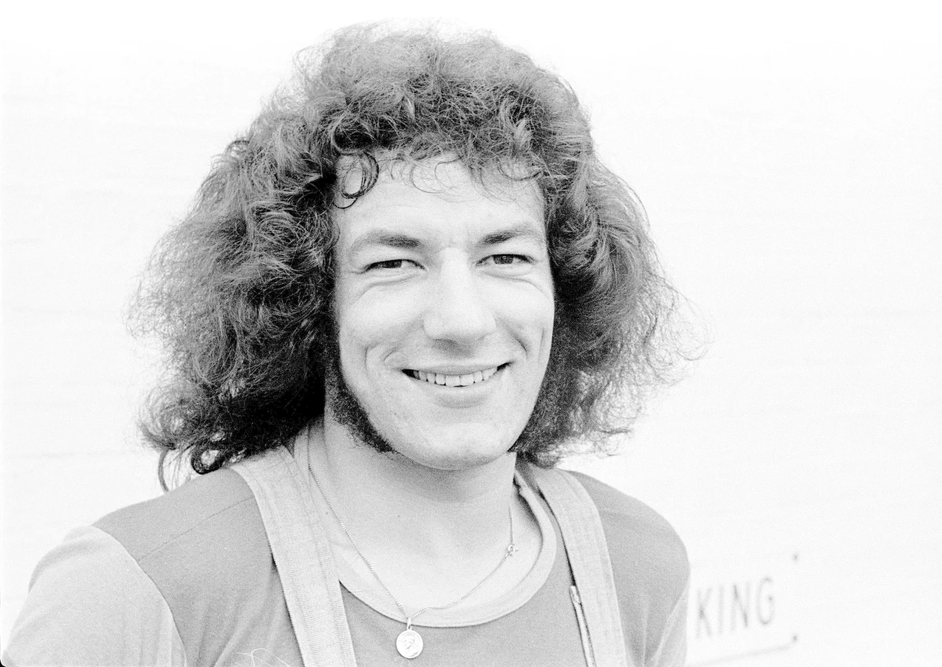 Brian Johnson jako wokalista grupy Geordie, zdjęcie z lipca 1973 r.