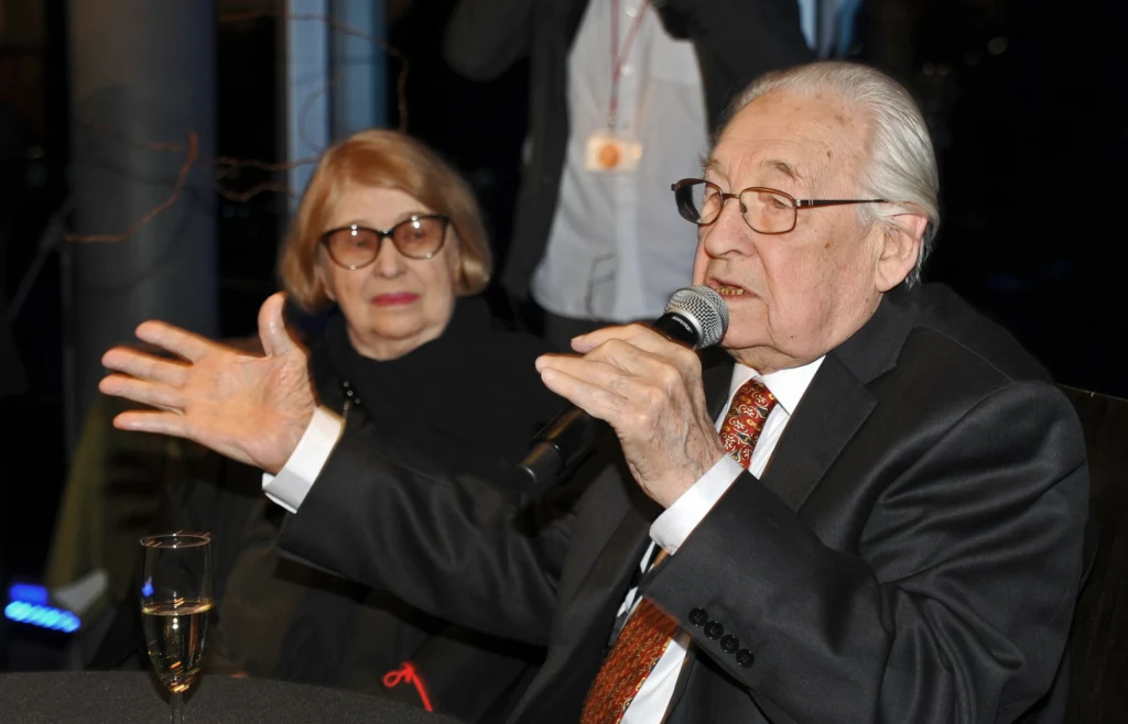 Krystyna Zachwatowicz i Andrzej Wajda Krystyna Zachwatowicz i Andrzej Wajda