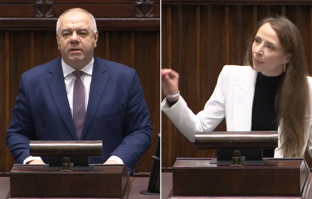 Jacek Sasin i Agnieszka Dziemianowicz-Bąk Jacek Sasin i Agnieszka Dziemianowicz-Bąk