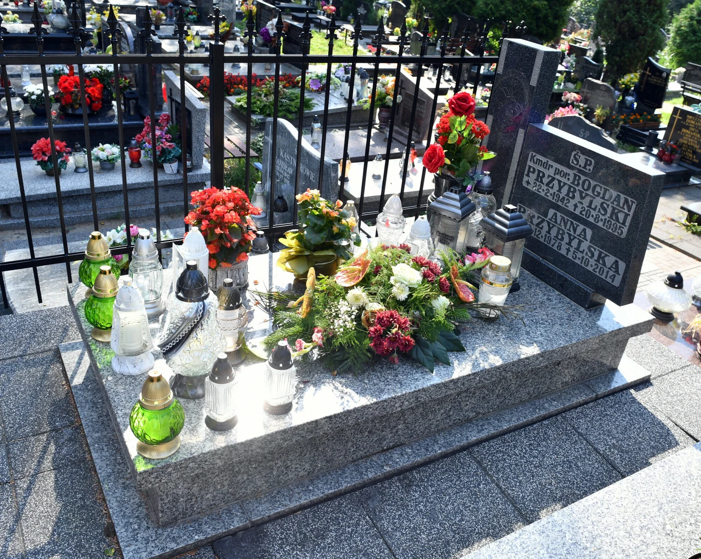 Grób Anny Przybylskiej, wrzesień 2022