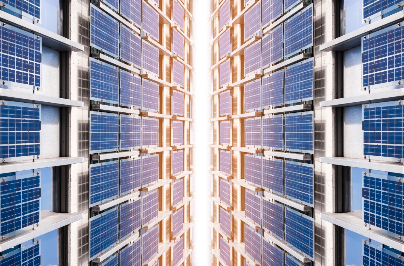 Warstwa pośrednia działa jako mnożnik energii w panelach słonecznych. W niej zebrane fotony są rozszczepiane co daje więcej energii