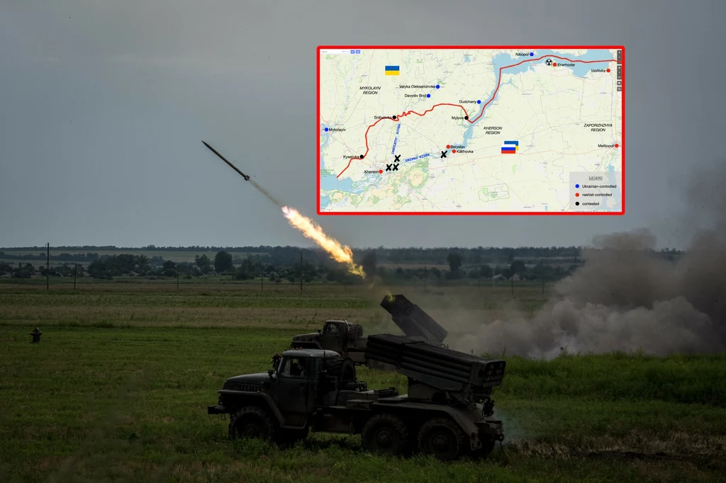 Ukraina. Mosty na Dnieprze zniszczone. Rosjanie w potrzasku Ukraina. Mosty na Dnieprze zniszczone. Rosjanie w potrzasku