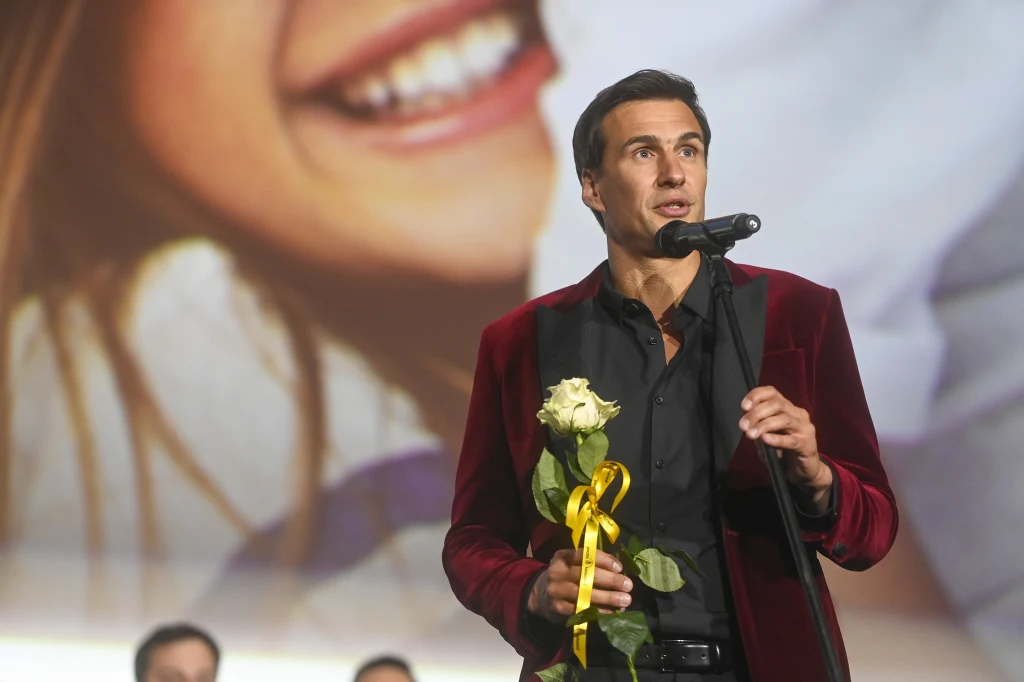 Jarosław Bieniuk na premierze filmu "Ania"