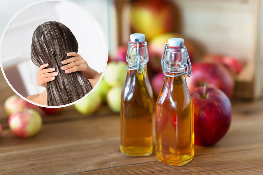 Płukanka z octu jabłkowego to naturalne remedium dla suchych i zniszczonych włosów