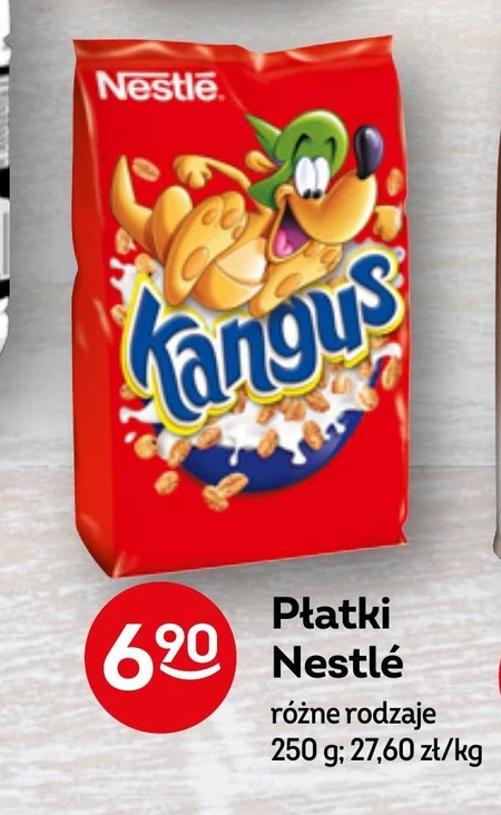 Nestlé Kangus Puszyste ziarno pszenicy w złocistym miodzie 250 g