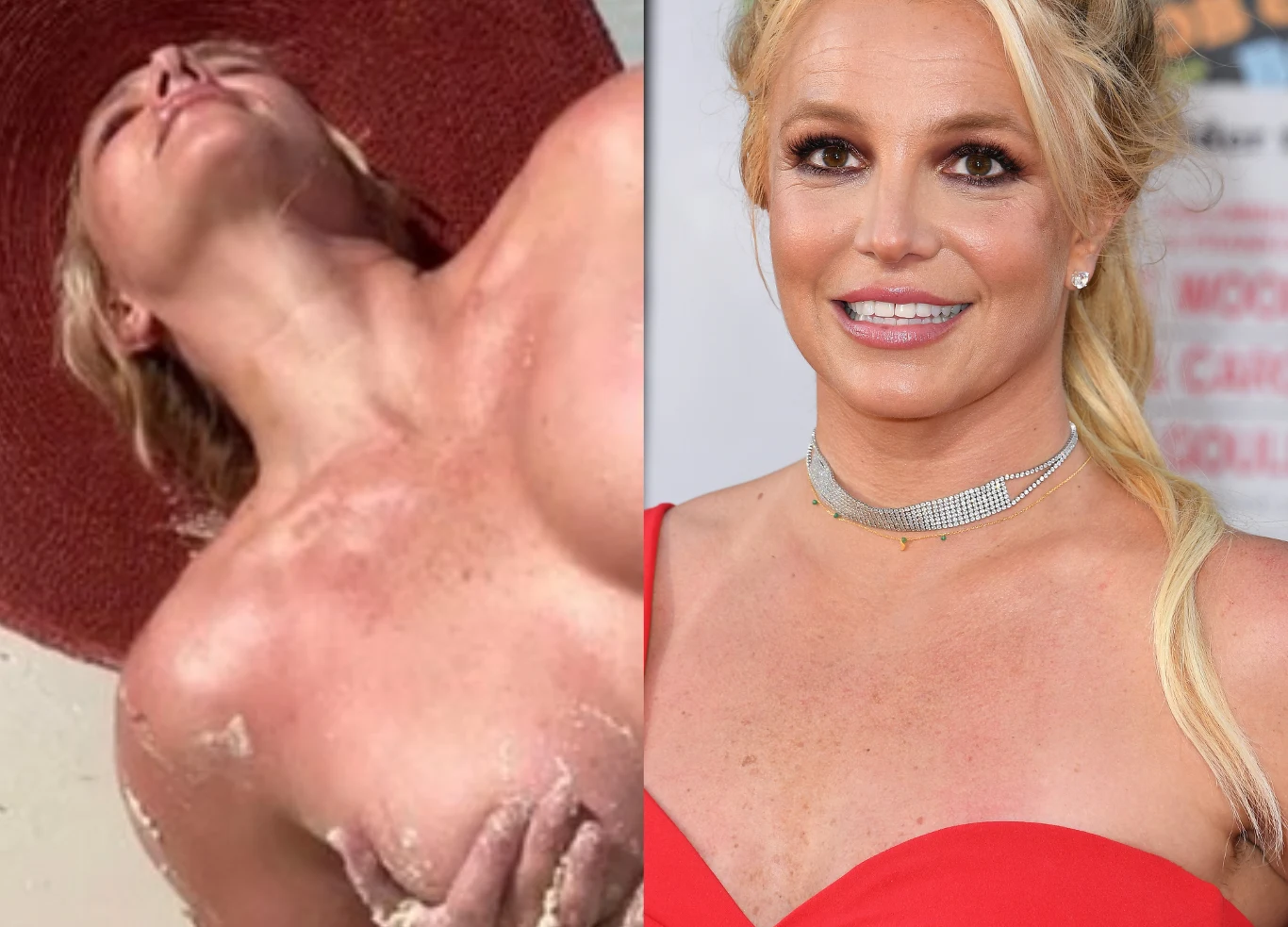 Britney Spears znów zupełnie nago pokazuje się na plaży Britney Spears znów zupełnie nago pokazuje się na plaży