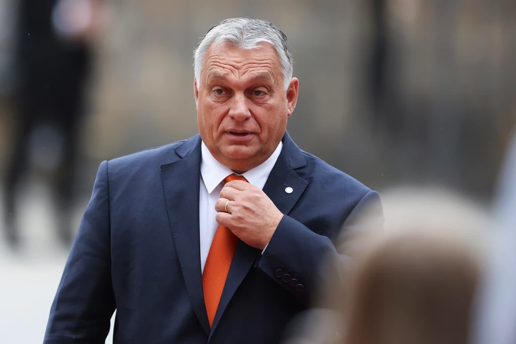 Viktor Orban podczas szczytu Europejskiej Wspólnoty Politycznej w Pradze Viktor Orban podczas szczytu Europejskiej Wspólnoty Politycznej w Pradze