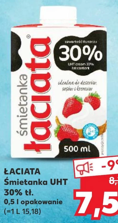 Łaciata Śmietanka 30 % 500 ml