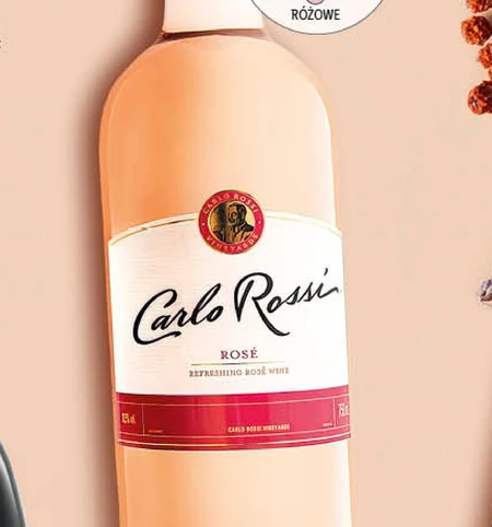 Carlo Rossi California Rose Wino różowe półwytrawne kalifornijskie 750 ml