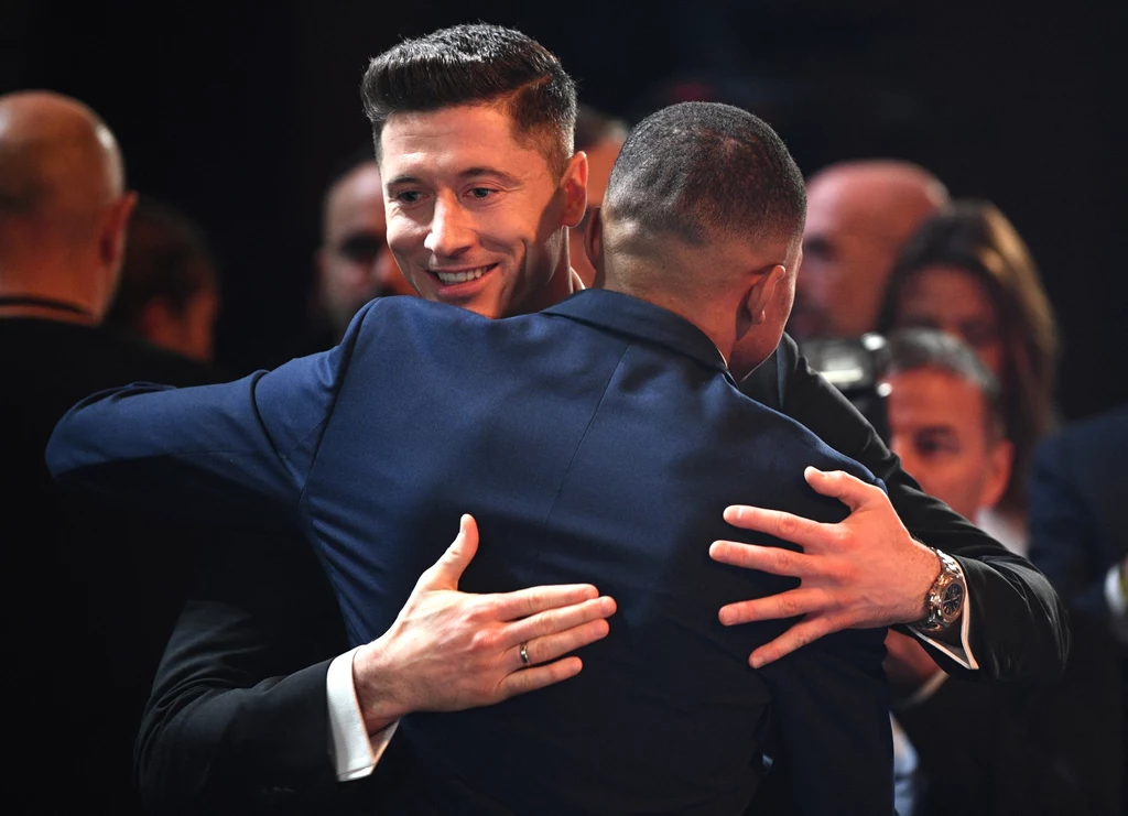 Robert Lewandowski i Kylian Mbappe Robert Lewandowski i Kylian Mbappe