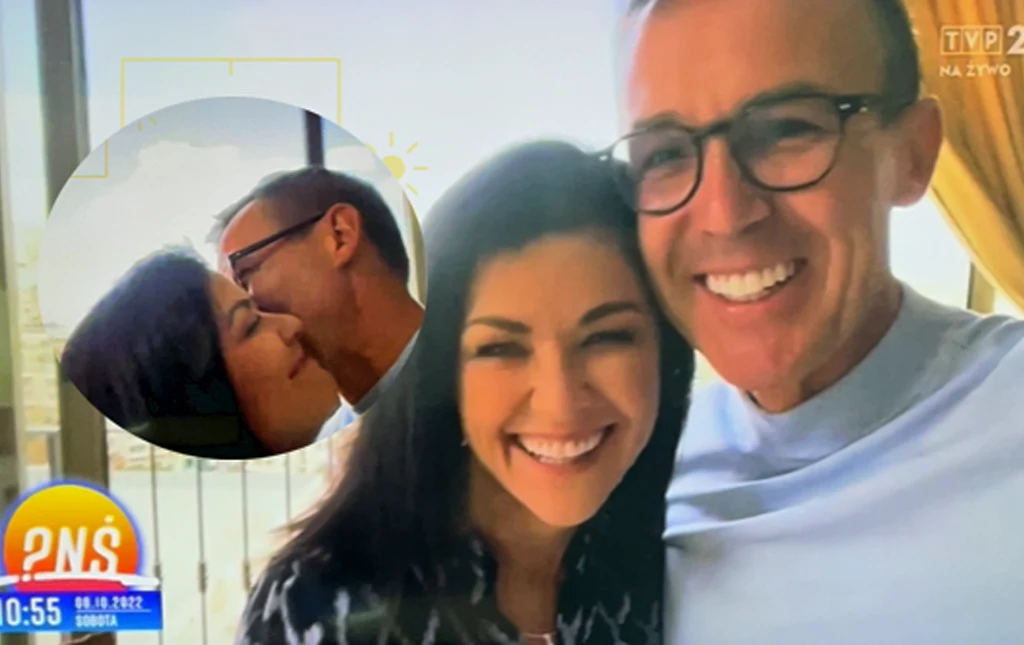 Kasia Cichopek i Maciej Kurzajewski całują się na antenie