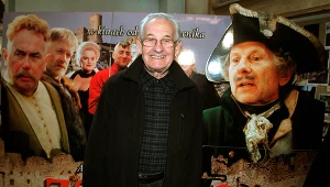 Andrzej Wajda, konferencja prasowa filmu "Zemsta" (2002)