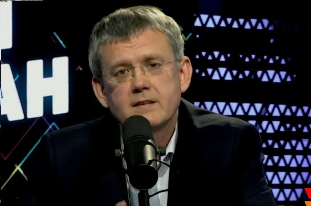 Sergiej Mardan podczas występu w sobotnim programie popagandowym Sergiej Mardan podczas występu w sobotnim programie popagandowym