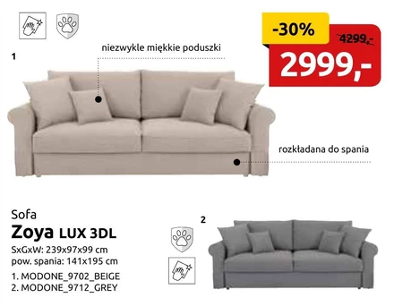 Sofa Black Red White