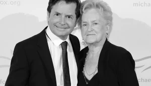 Michael J. Fox ze swoją mamą Phyllis Piper 