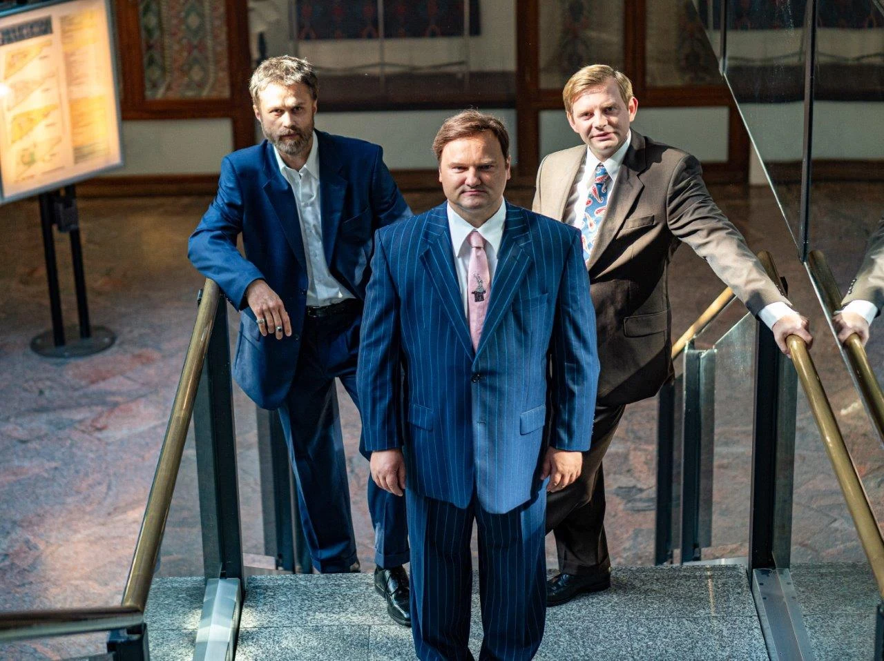 Maciej Zakościelny, Sebastian Stankiewicz i Rafał Zawierucha w filmie "Gdzie diabeł nie może, tam baby pośle"