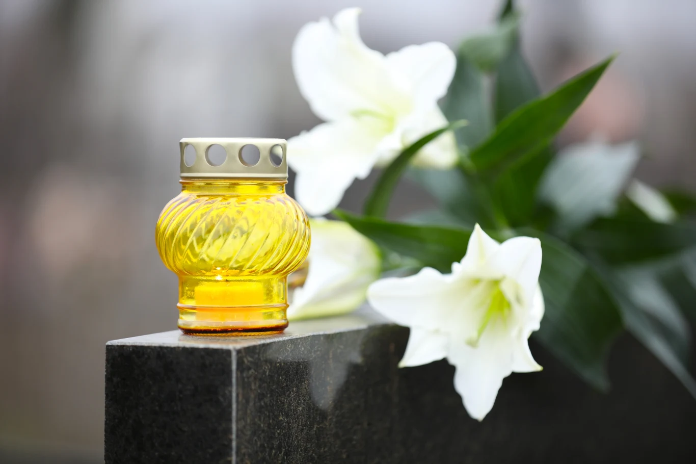 Lilie na cmentarzu Lilie na cmentarzu