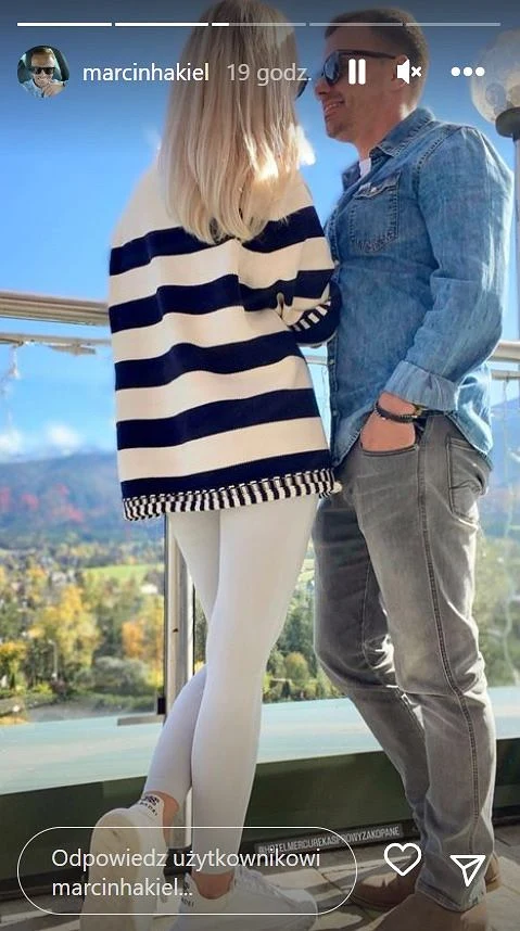 Marcin Hakiel z nową ukochaną na swoim Instastory