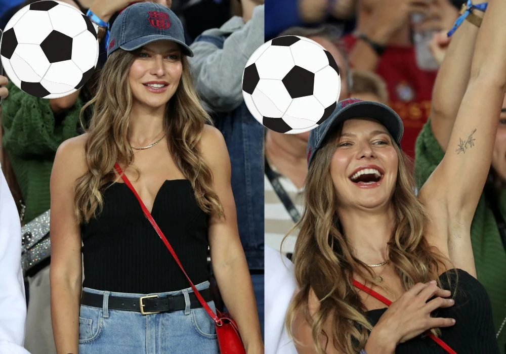 Anna Lewandowska kibicuje Barcelonie na Camp Nou Anna Lewandowska kibicuje Barcelonie na Camp Nou