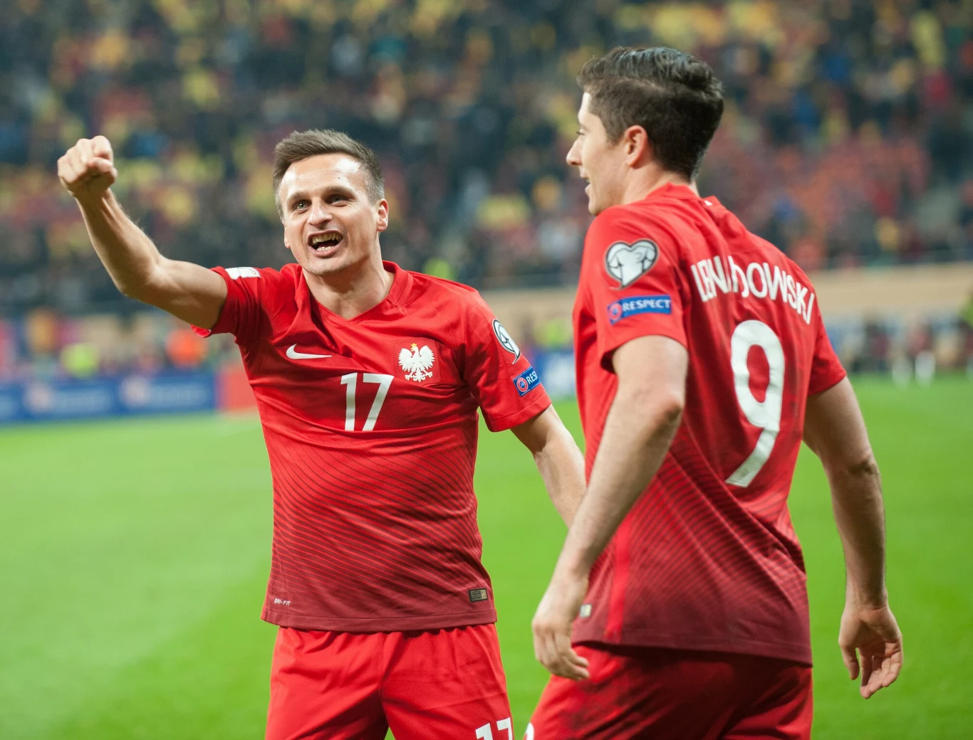 Sławomir Peszko i Robert Lewandowski