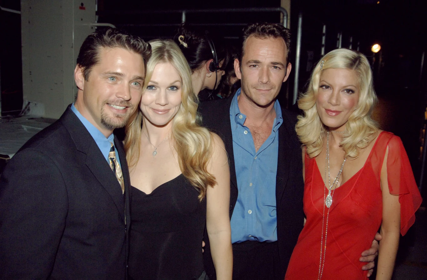 Jason Priestley, Jennie Garth, Luke Perry i Tori Spelling w 2005 roku 