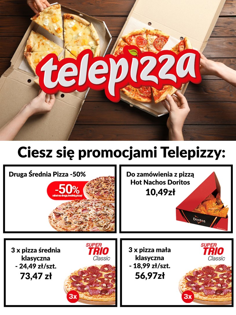 Gazetka promocyjna Telepizza - wygasła 491 dni temu