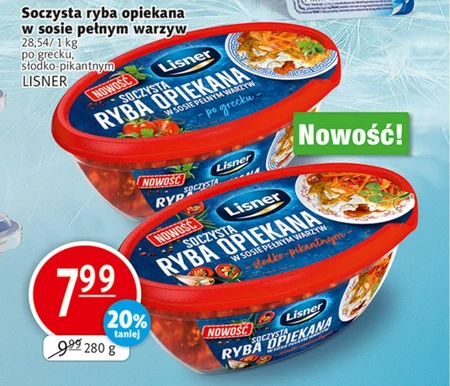 Lisner Soczysta ryba opiekana w sosie pełnym warzyw słodko-pikantnym 280 g