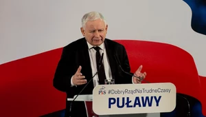 Prezes PiS Jarosława Kaczyńskiego w Puławach