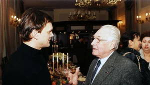 Cezary Pazura i Andrzej Wajda w 2003 roku