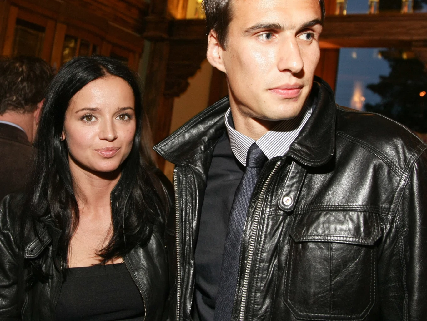 Anna Przybylska z partnerem Jarosławem Bieniukiem Anna Przybylska z partnerem Jarosławem Bieniukiem