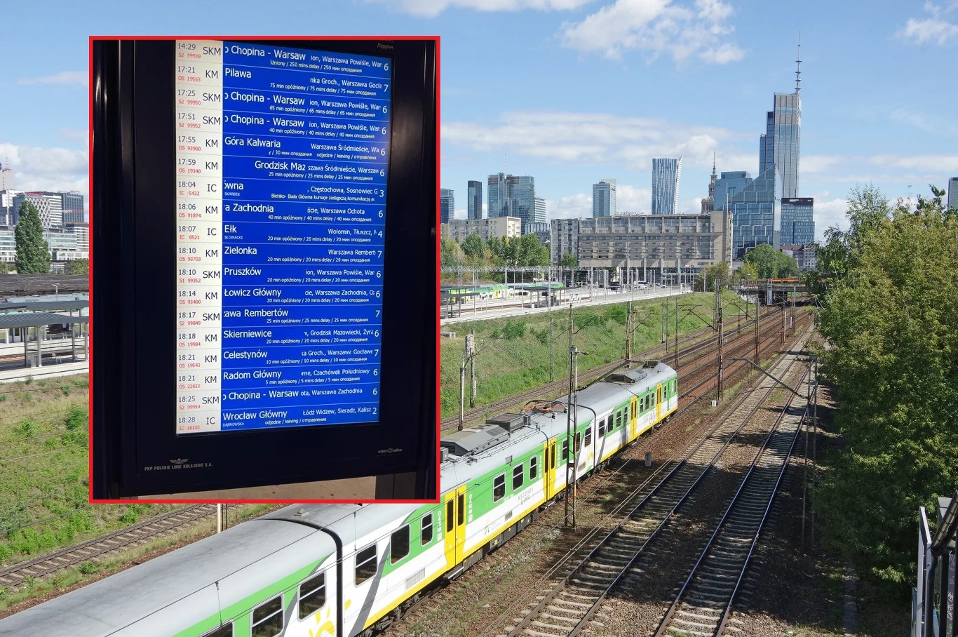 Utrudnienia na warszawskim węźle kolejowym sięgały nawet kilku godzin Utrudnienia na warszawskim węźle kolejowym sięgały nawet kilku godzin