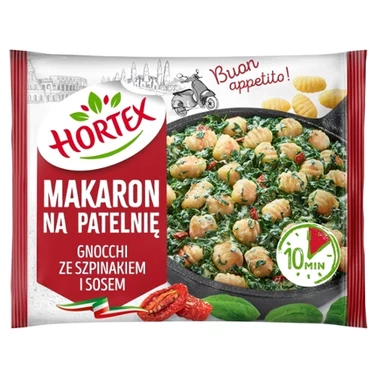 Hortex Makaron na patelnię gnocchi ze szpinakiem i sosem 450 g - 1