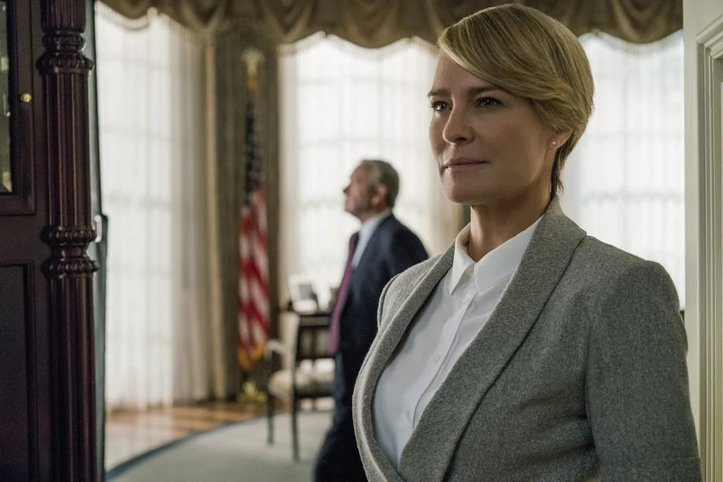 Robin Wright jako Claire Underwood w 5. sezonie "House of Cards" 