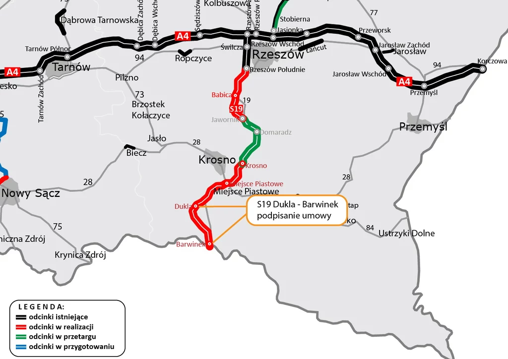 18-kilometrowa trasa doprowadzi drogę S19 Via Carpatia do granicy ze Słowacją