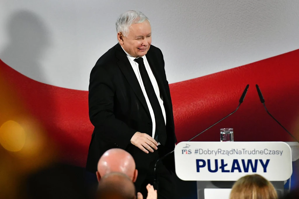 Jarosław Kaczyński w Puławach