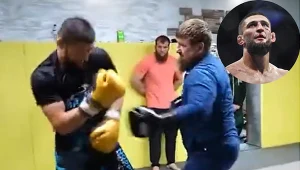 Ramzan Kadyrow, na propagandowym nagraniu, okłada Chamzata Czimajewa